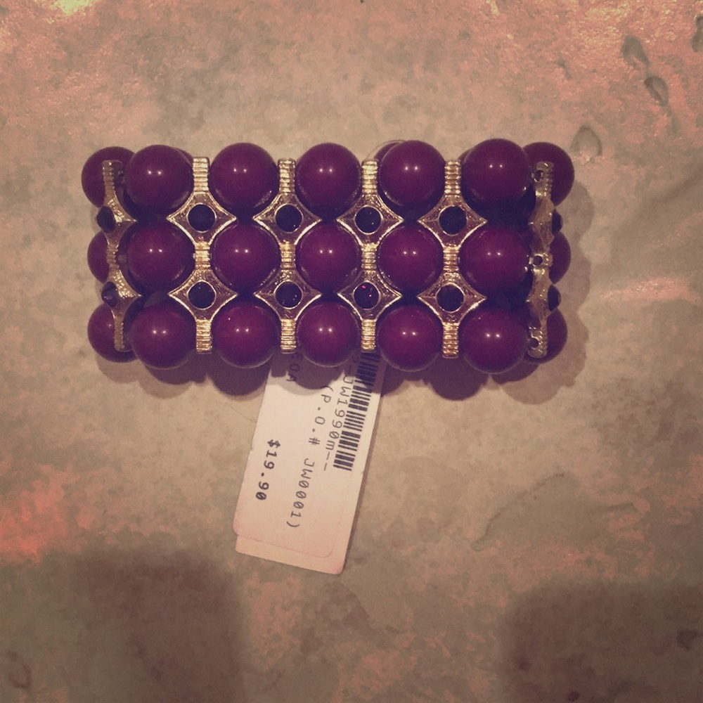 NWT Purple and Gold Bracelet